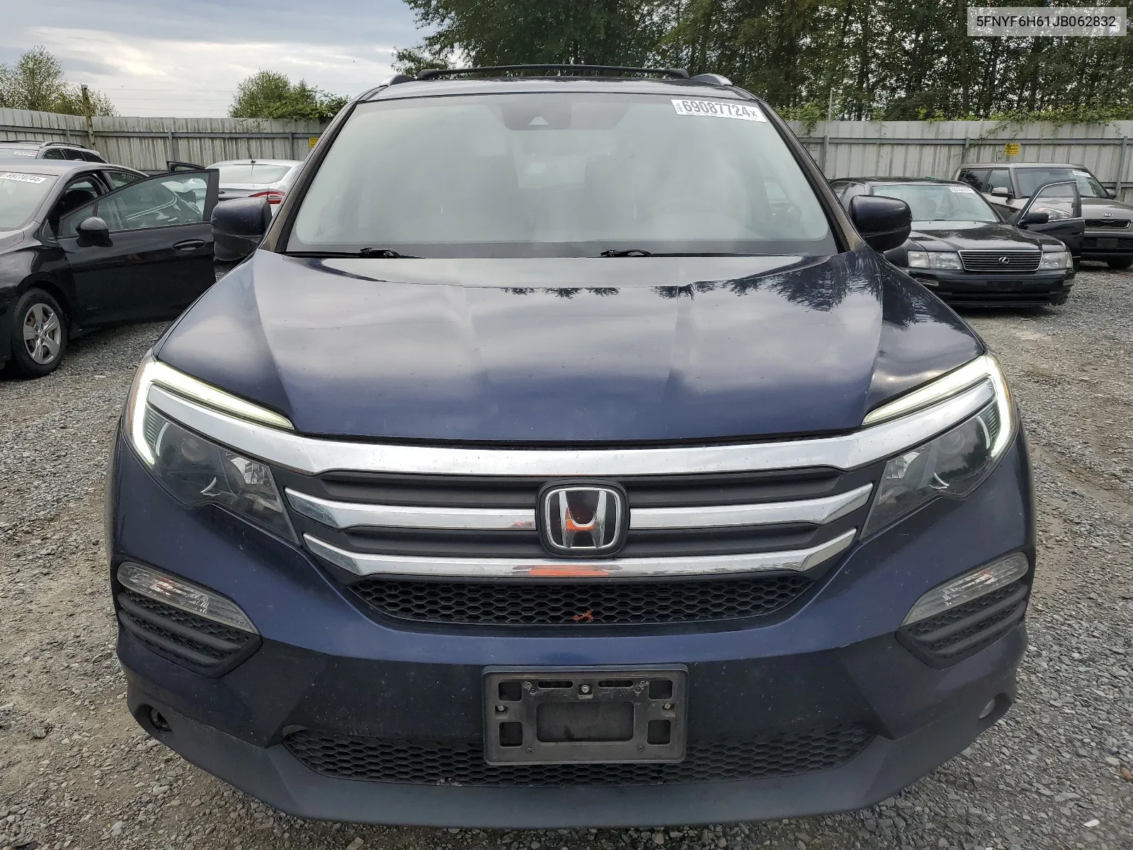 5FNYF6H61JB062832 2018 Honda Pilot Exl