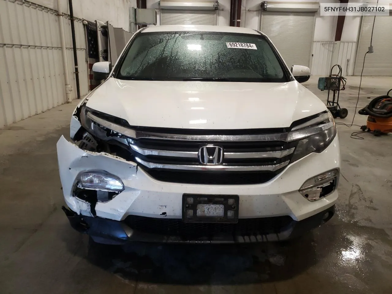 2018 Honda Pilot Ex VIN: 5FNYF6H31JB027102 Lot: 69218784