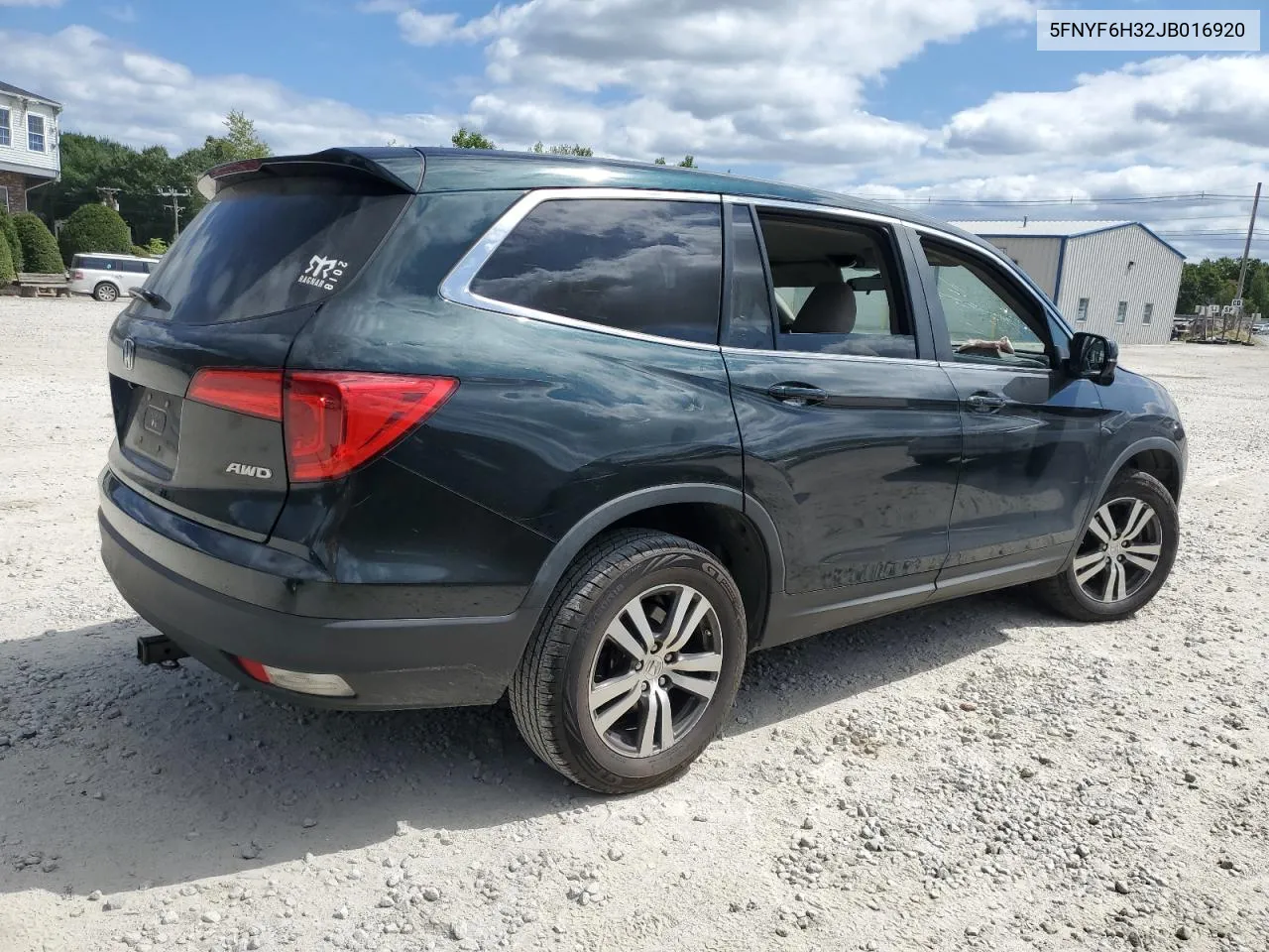 2018 Honda Pilot Ex VIN: 5FNYF6H32JB016920 Lot: 69490394