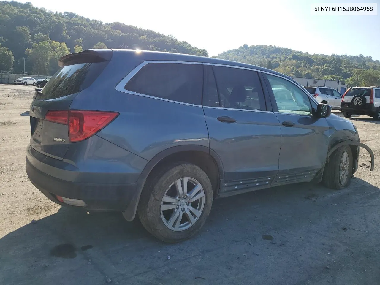 2018 Honda Pilot Lx VIN: 5FNYF6H15JB064958 Lot: 70901454