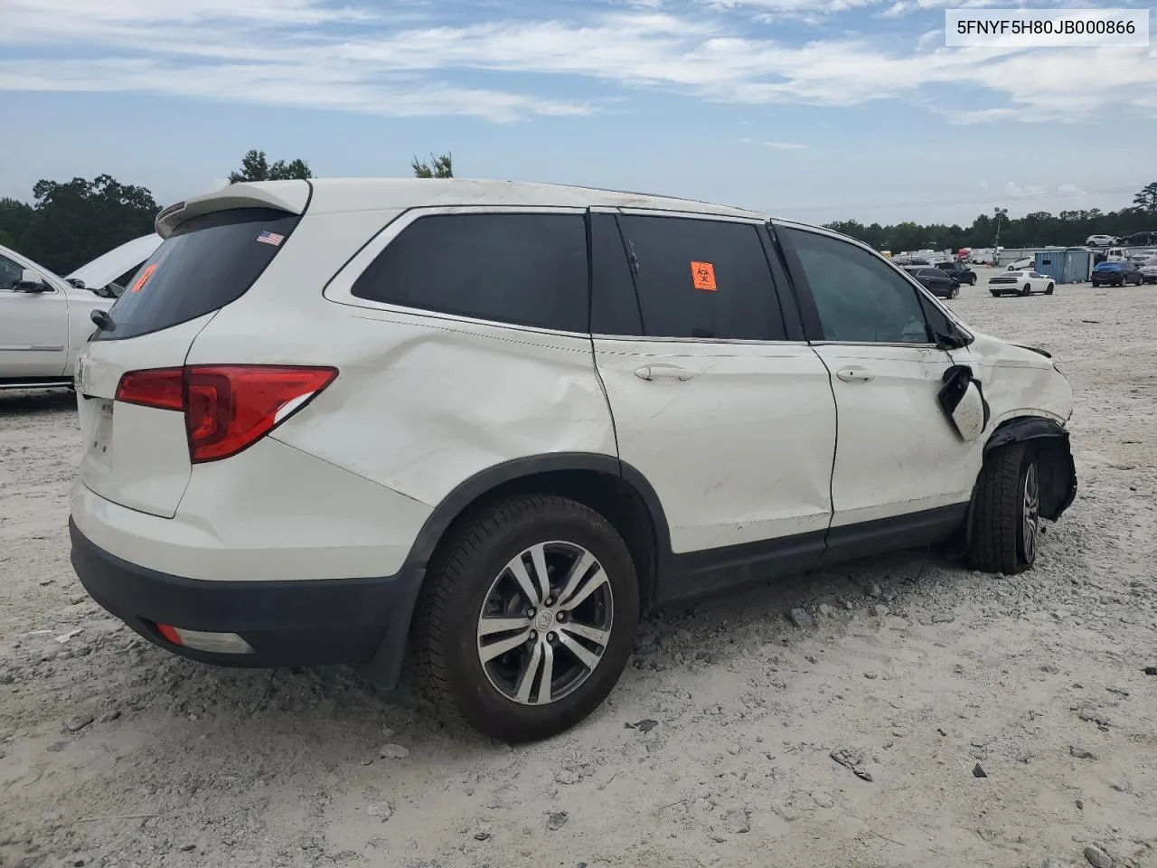 2018 Honda Pilot Exl VIN: 5FNYF5H80JB000866 Lot: 70973184