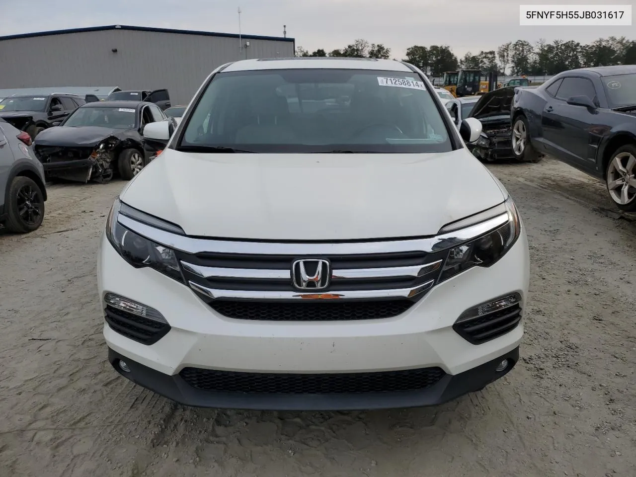 5FNYF5H55JB031617 2018 Honda Pilot Exl