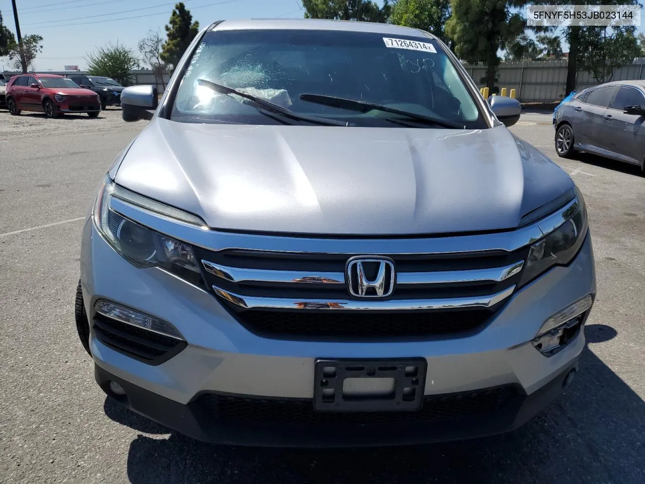 2018 Honda Pilot Exl VIN: 5FNYF5H53JB023144 Lot: 71264314