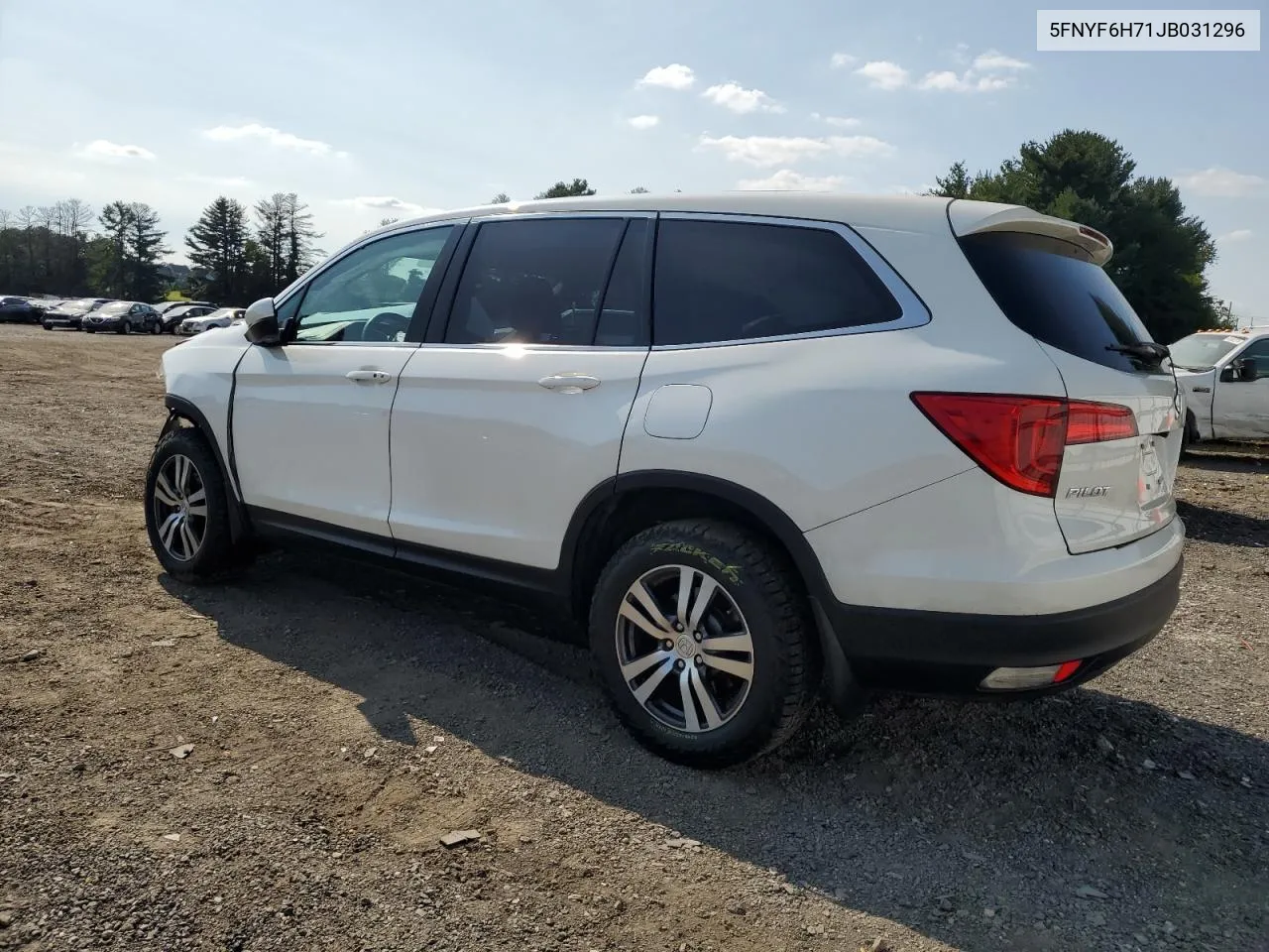 2018 Honda Pilot Exln VIN: 5FNYF6H71JB031296 Lot: 71443524