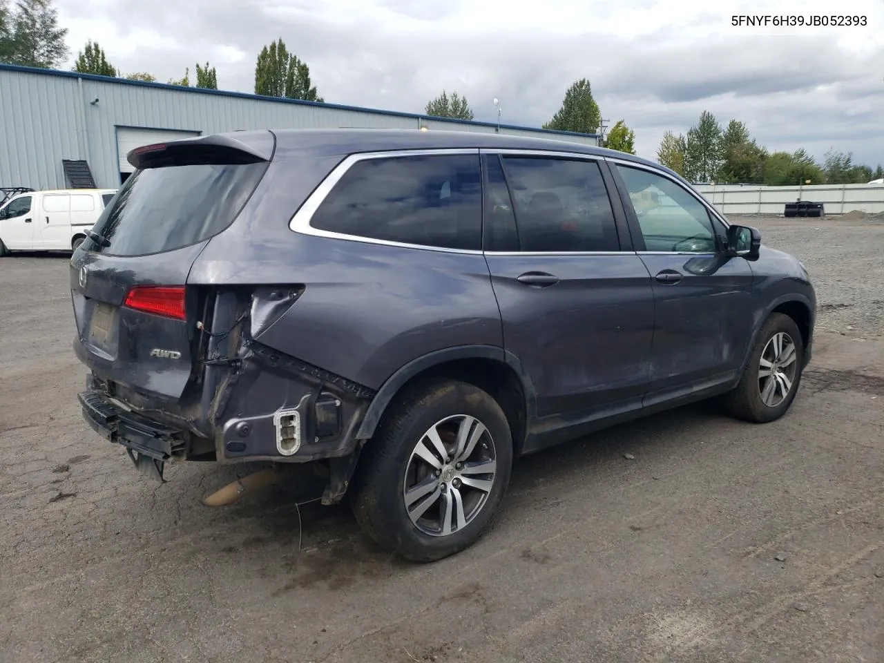 2018 Honda Pilot Ex VIN: 5FNYF6H39JB052393 Lot: 71573644