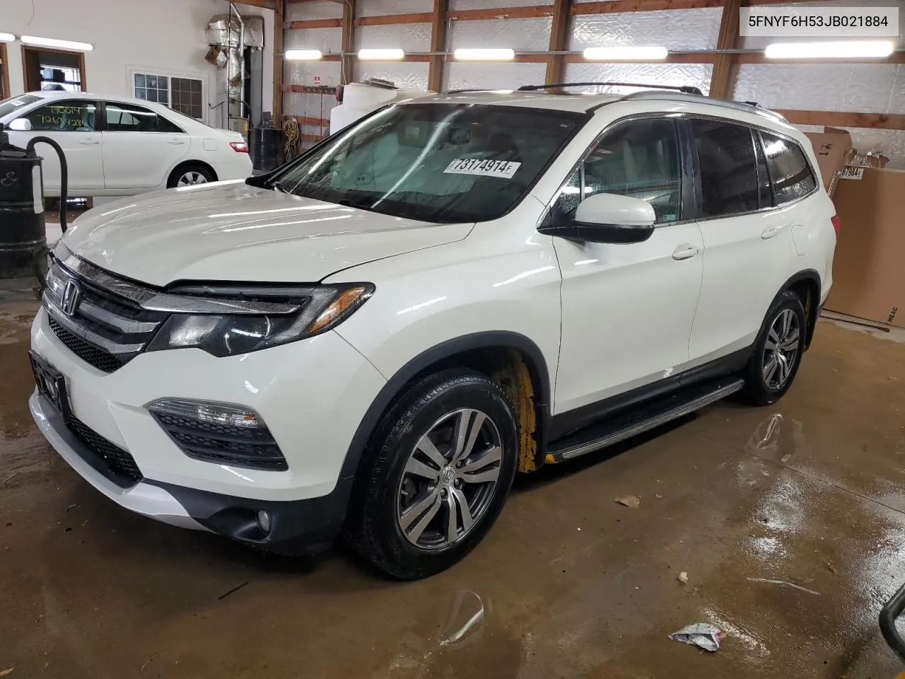 2018 Honda Pilot Exl VIN: 5FNYF6H53JB021884 Lot: 73174914