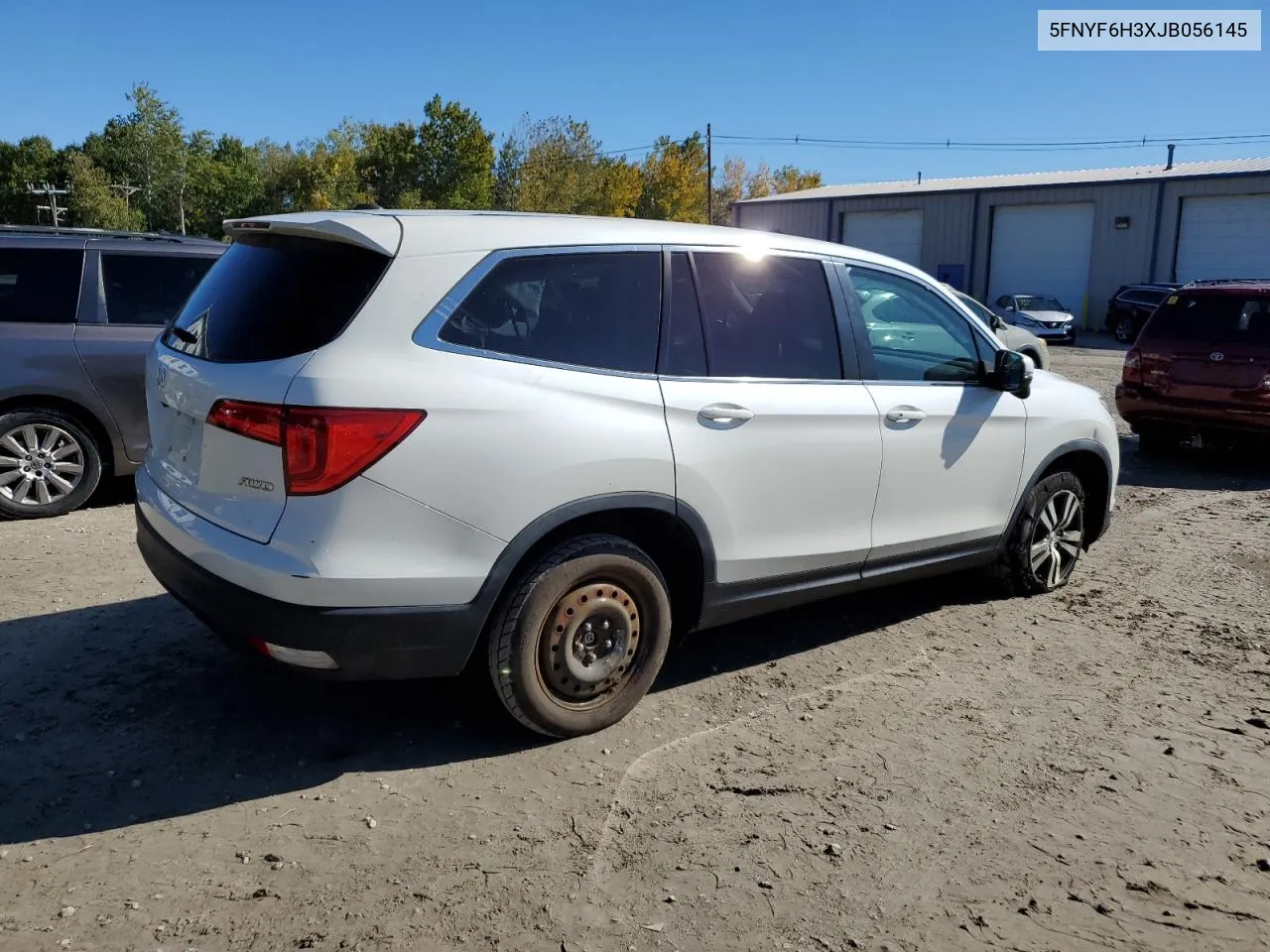 2018 Honda Pilot Ex VIN: 5FNYF6H3XJB056145 Lot: 75050144