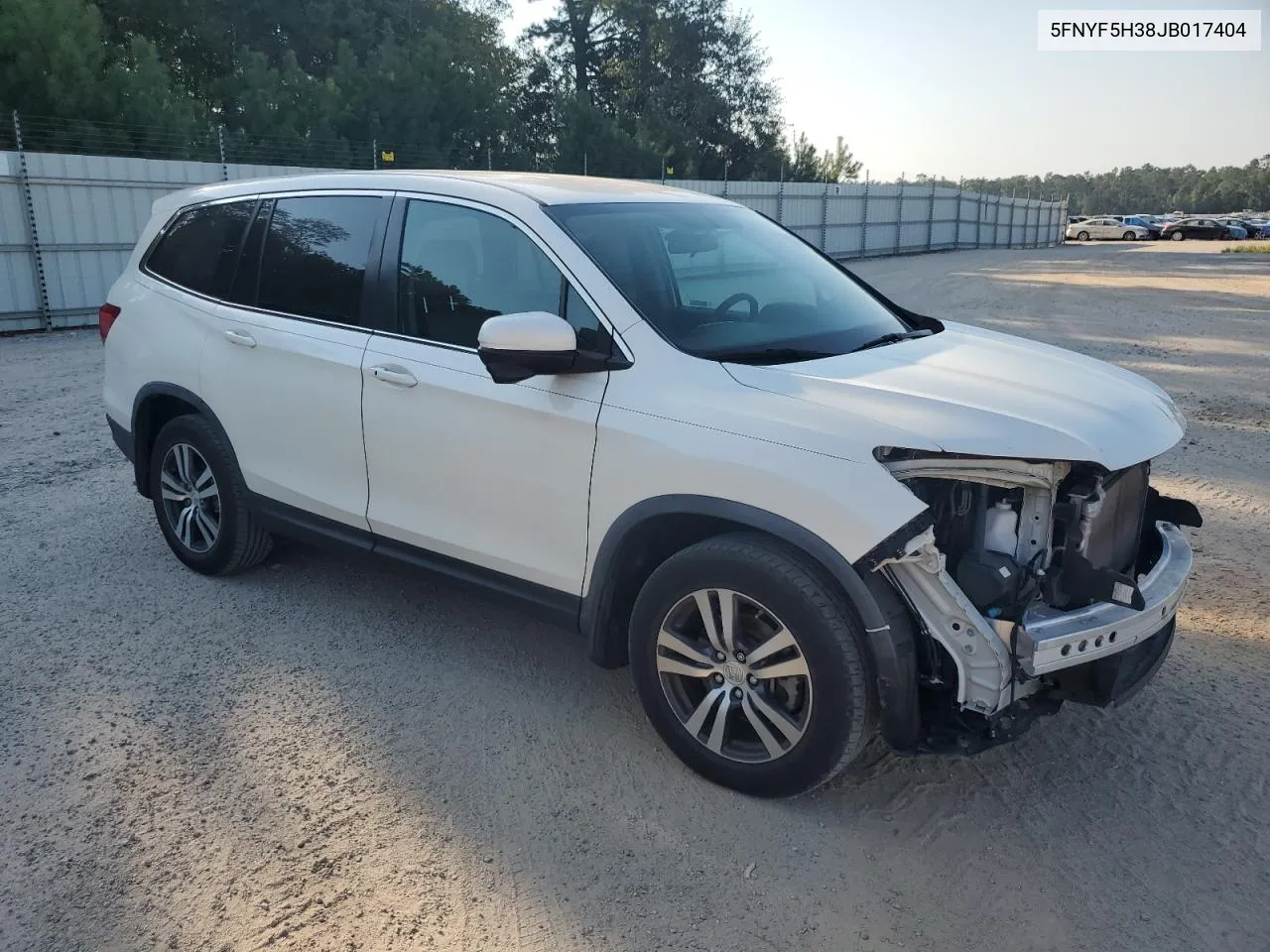 2018 Honda Pilot Ex VIN: 5FNYF5H38JB017404 Lot: 75228334