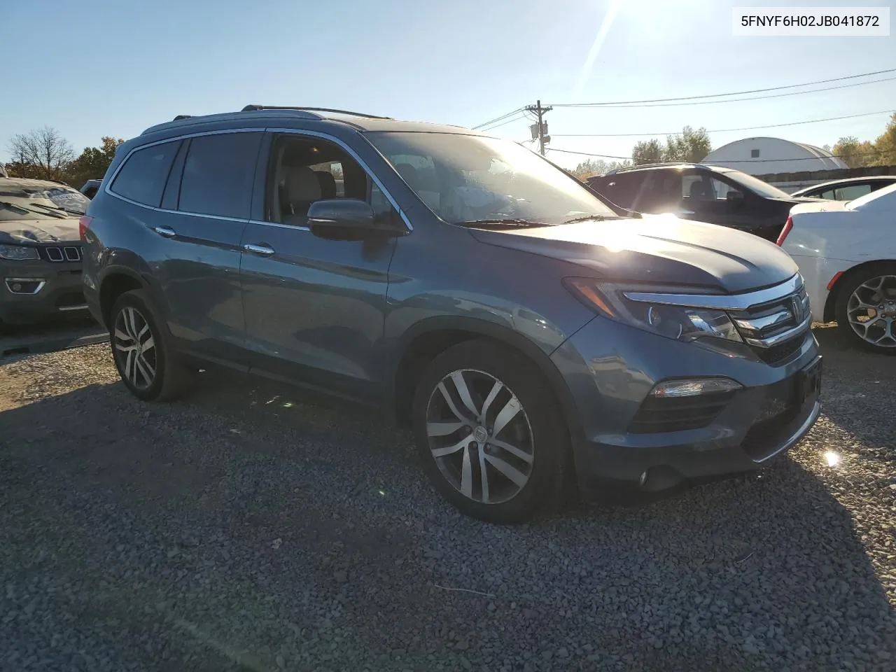 2018 Honda Pilot Elite VIN: 5FNYF6H02JB041872 Lot: 76229684