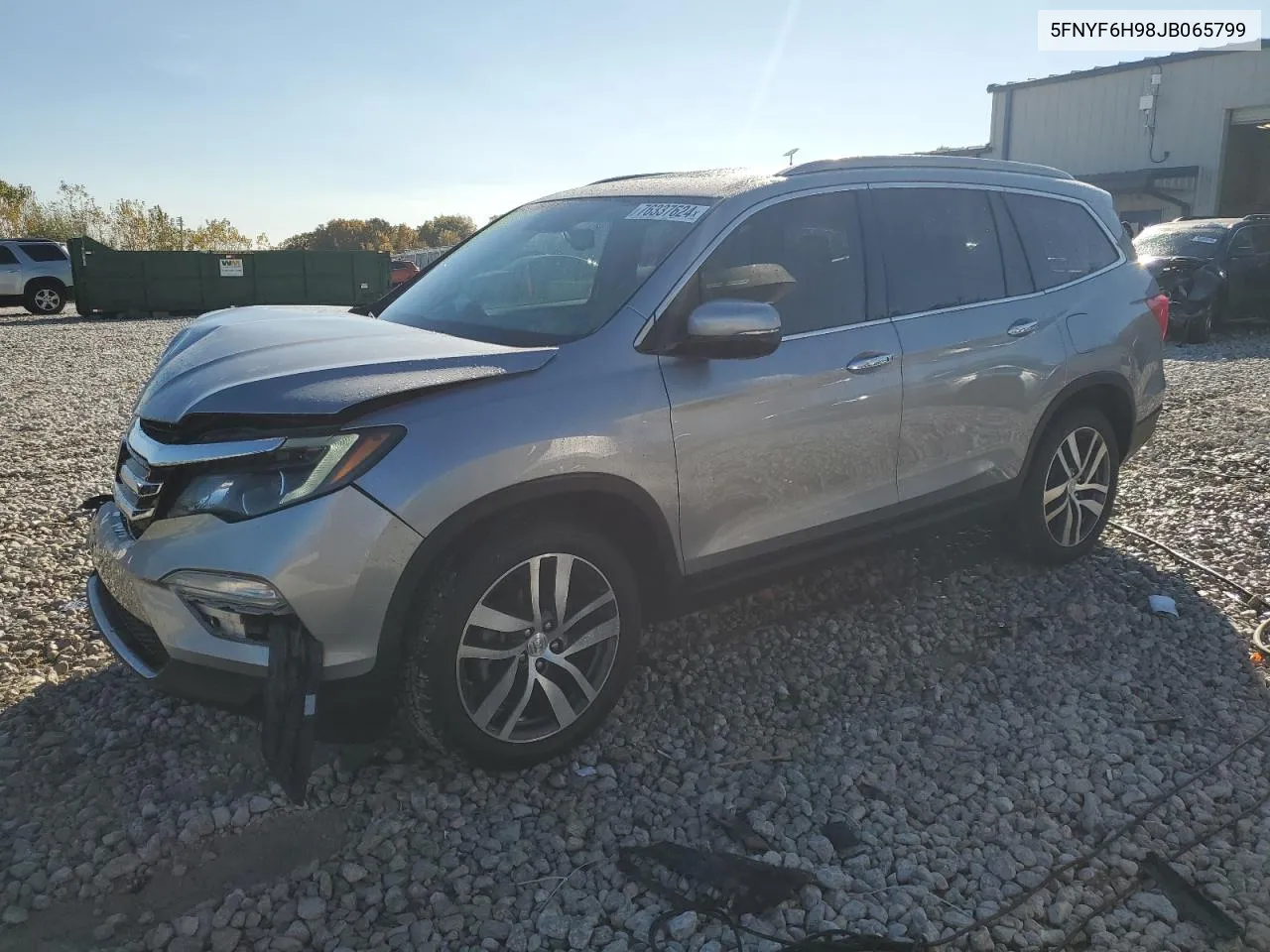 2018 Honda Pilot Touring VIN: 5FNYF6H98JB065799 Lot: 76337624