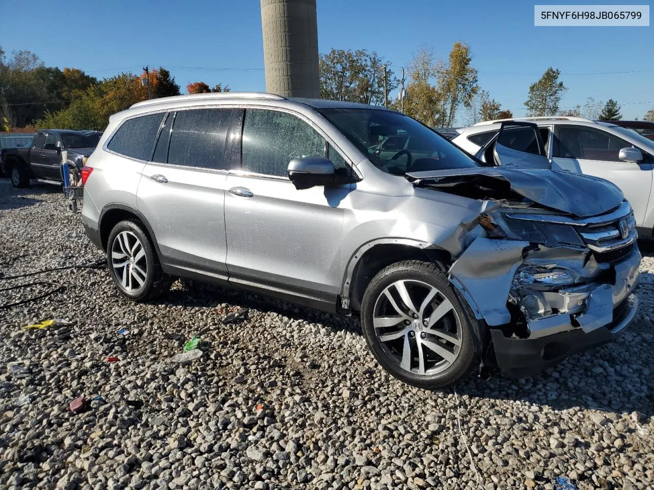 2018 Honda Pilot Touring VIN: 5FNYF6H98JB065799 Lot: 76337624