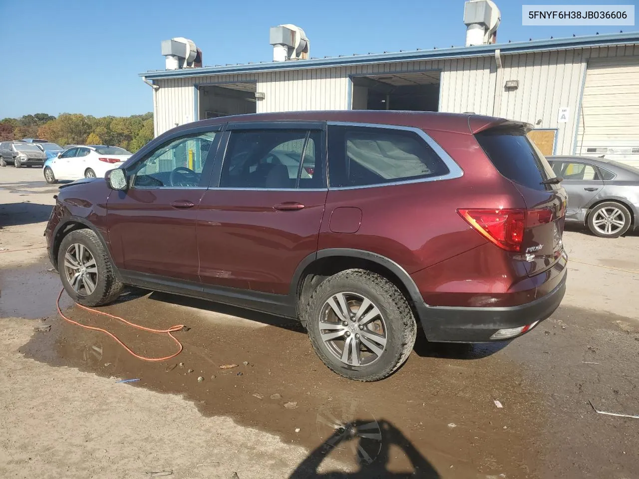 2018 Honda Pilot Ex VIN: 5FNYF6H38JB036606 Lot: 76451744