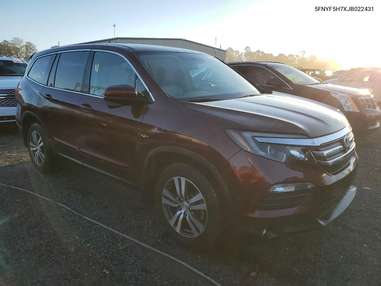 2018 Honda Pilot Exln VIN: 5FNYF5H7XJB022431 Lot: 76663624