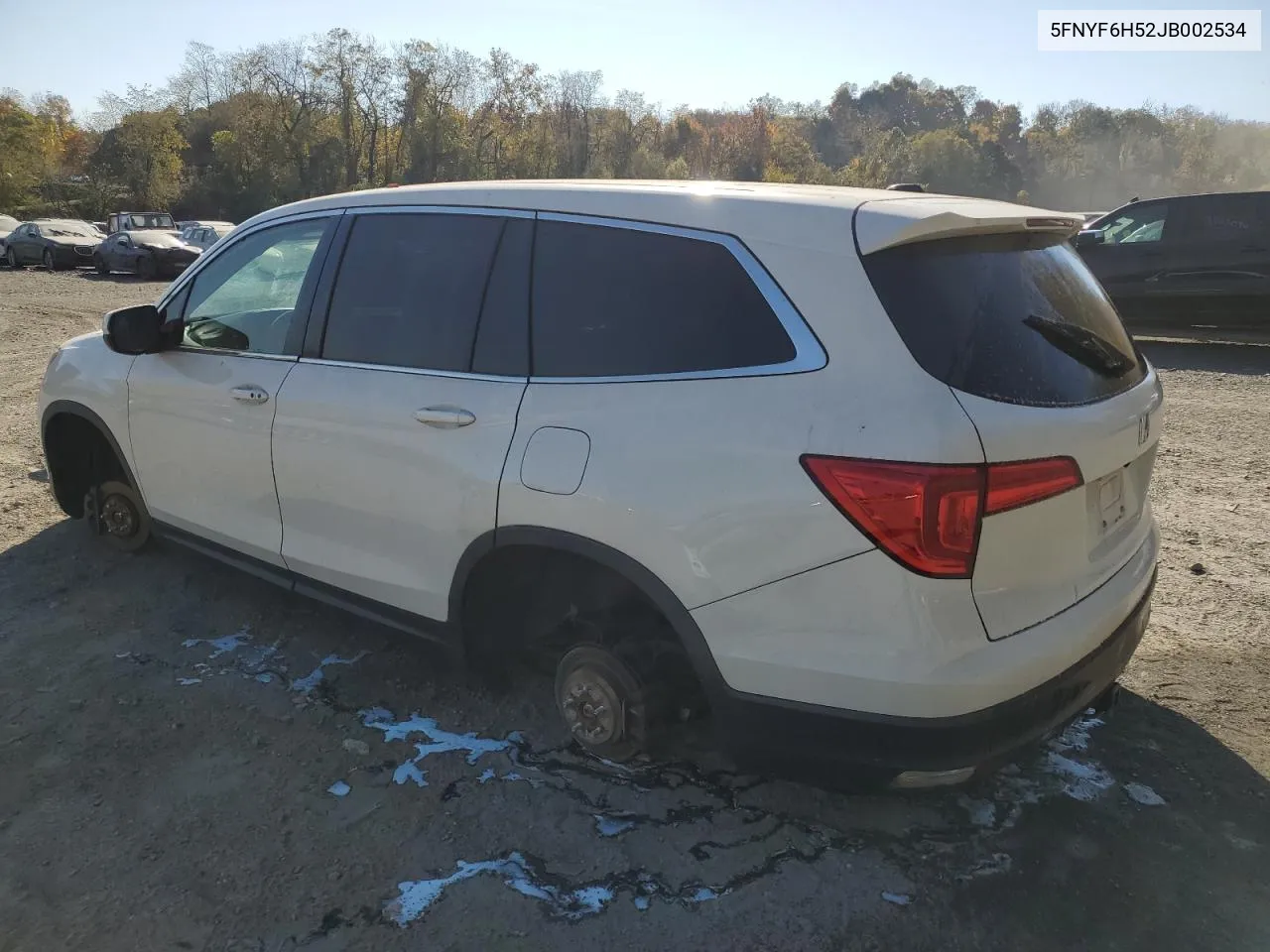 2018 Honda Pilot Exl VIN: 5FNYF6H52JB002534 Lot: 76764674