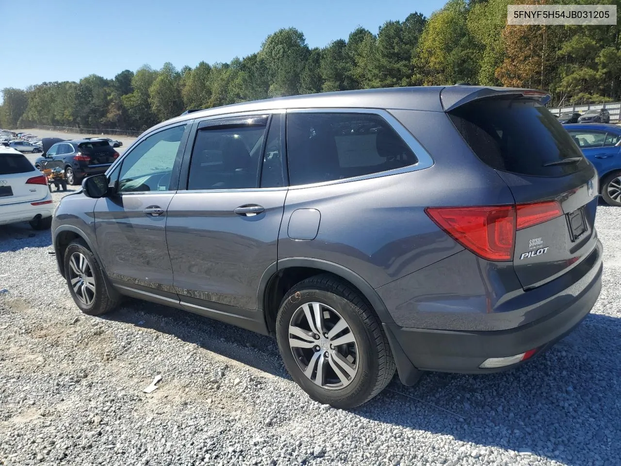 2018 Honda Pilot Exl VIN: 5FNYF5H54JB031205 Lot: 76769064