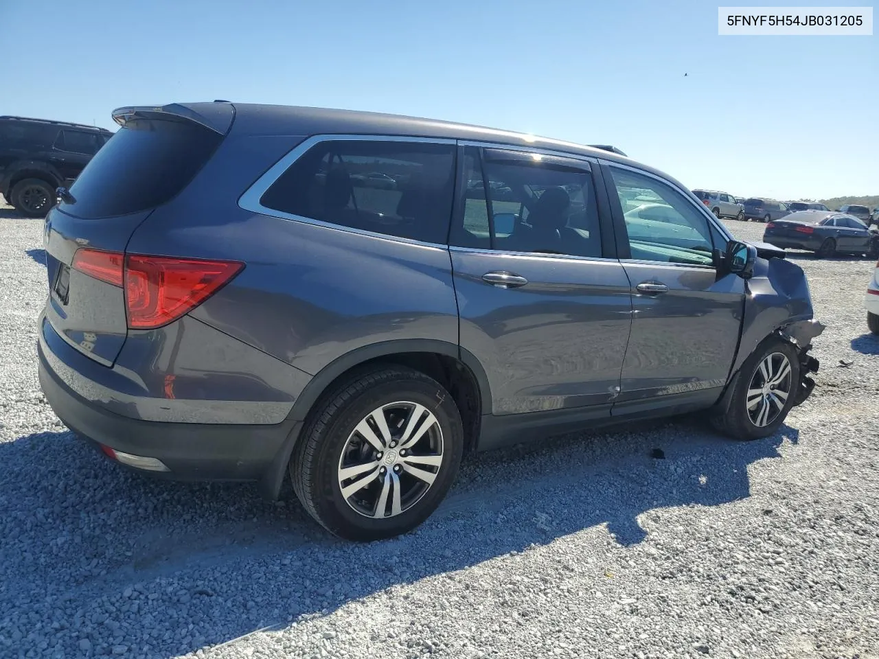 2018 Honda Pilot Exl VIN: 5FNYF5H54JB031205 Lot: 76769064