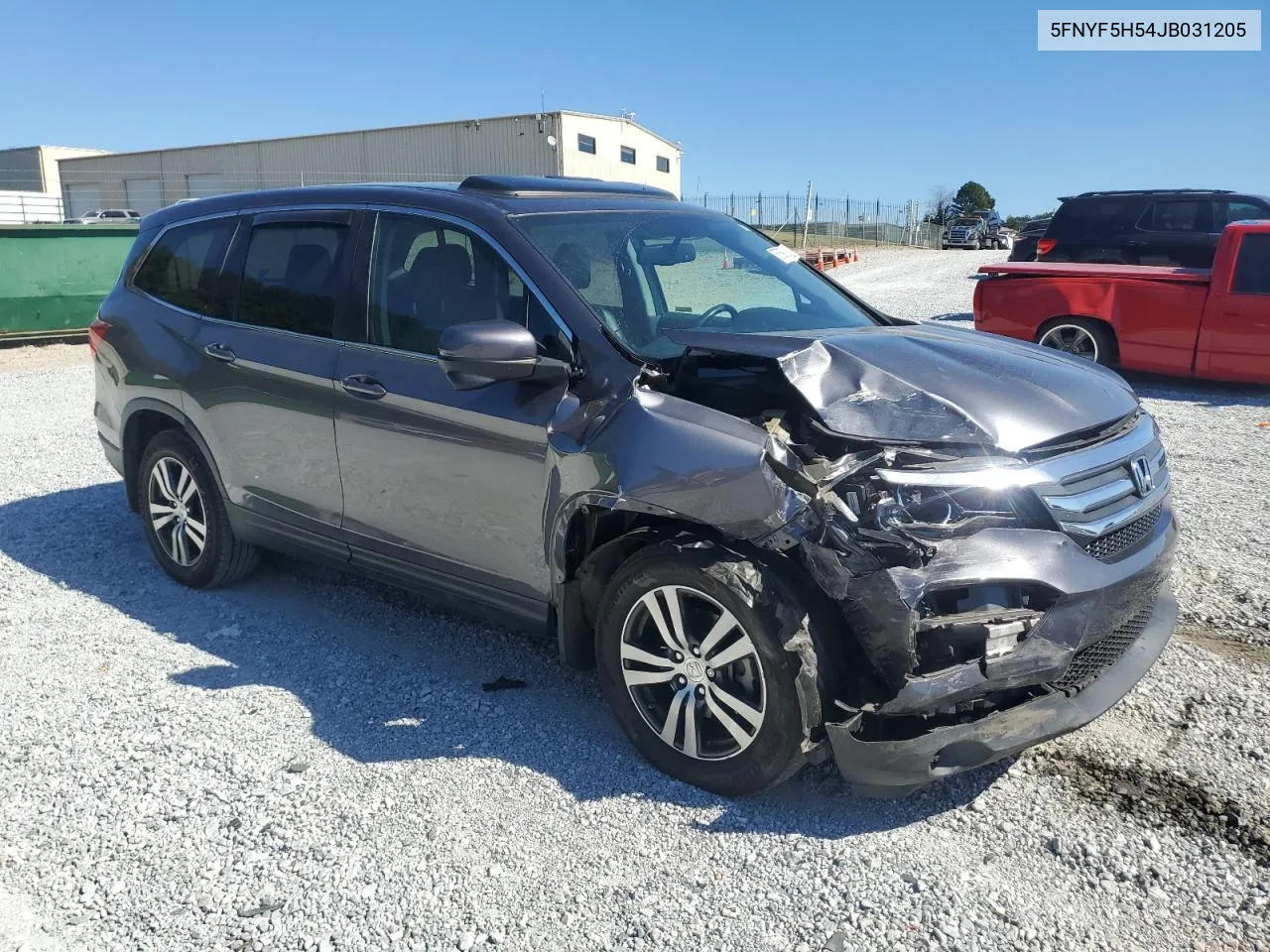 5FNYF5H54JB031205 2018 Honda Pilot Exl