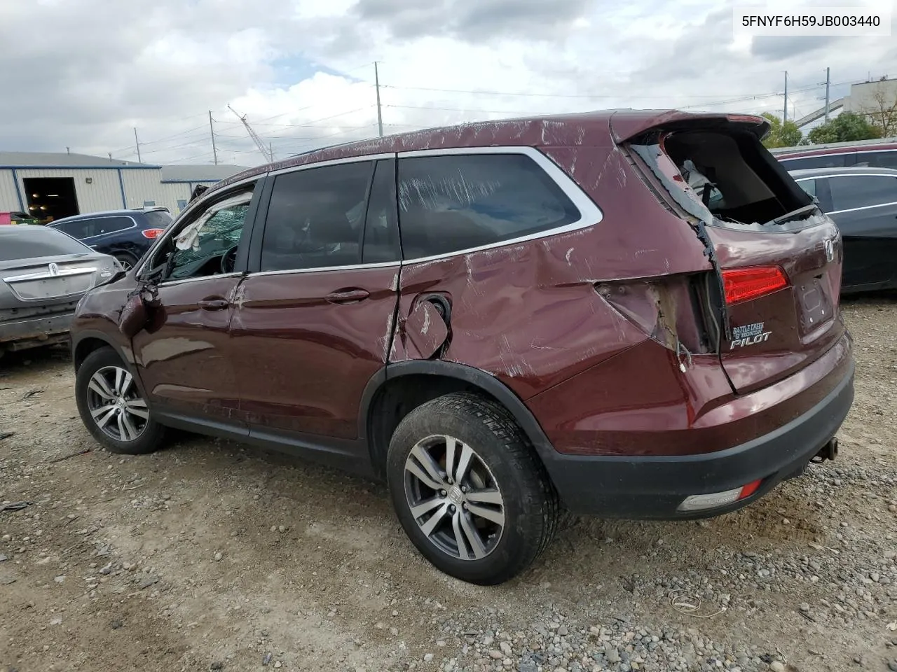 2018 Honda Pilot Exl VIN: 5FNYF6H59JB003440 Lot: 77000784