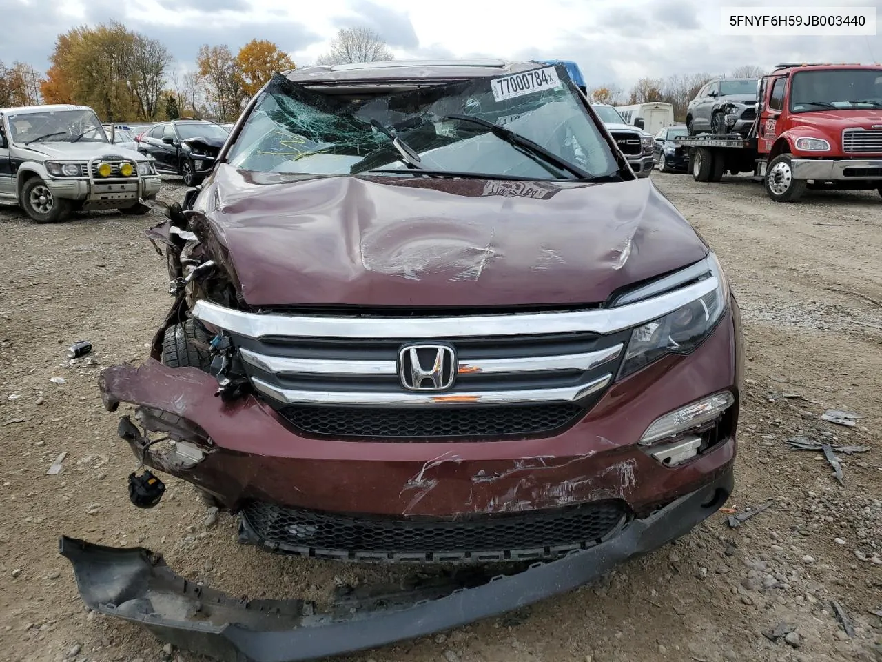 5FNYF6H59JB003440 2018 Honda Pilot Exl