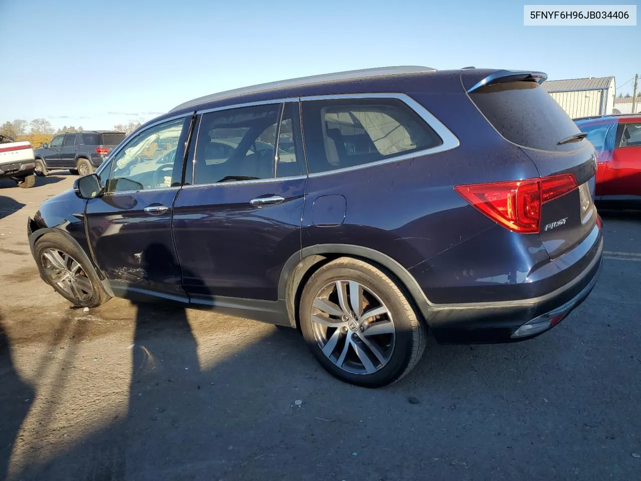 2018 Honda Pilot Touring VIN: 5FNYF6H96JB034406 Lot: 77659984