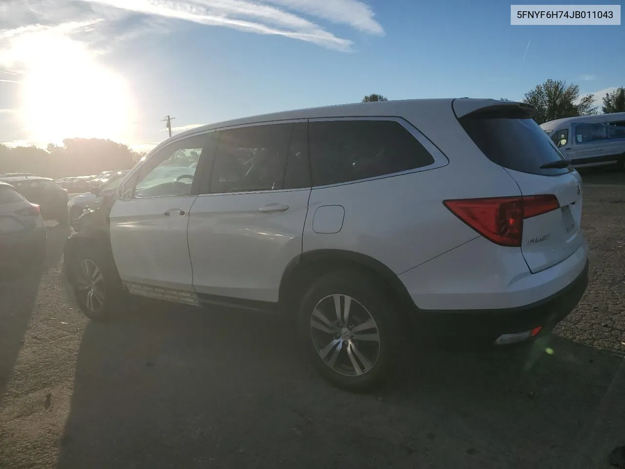 2018 Honda Pilot Exln VIN: 5FNYF6H74JB011043 Lot: 77696474