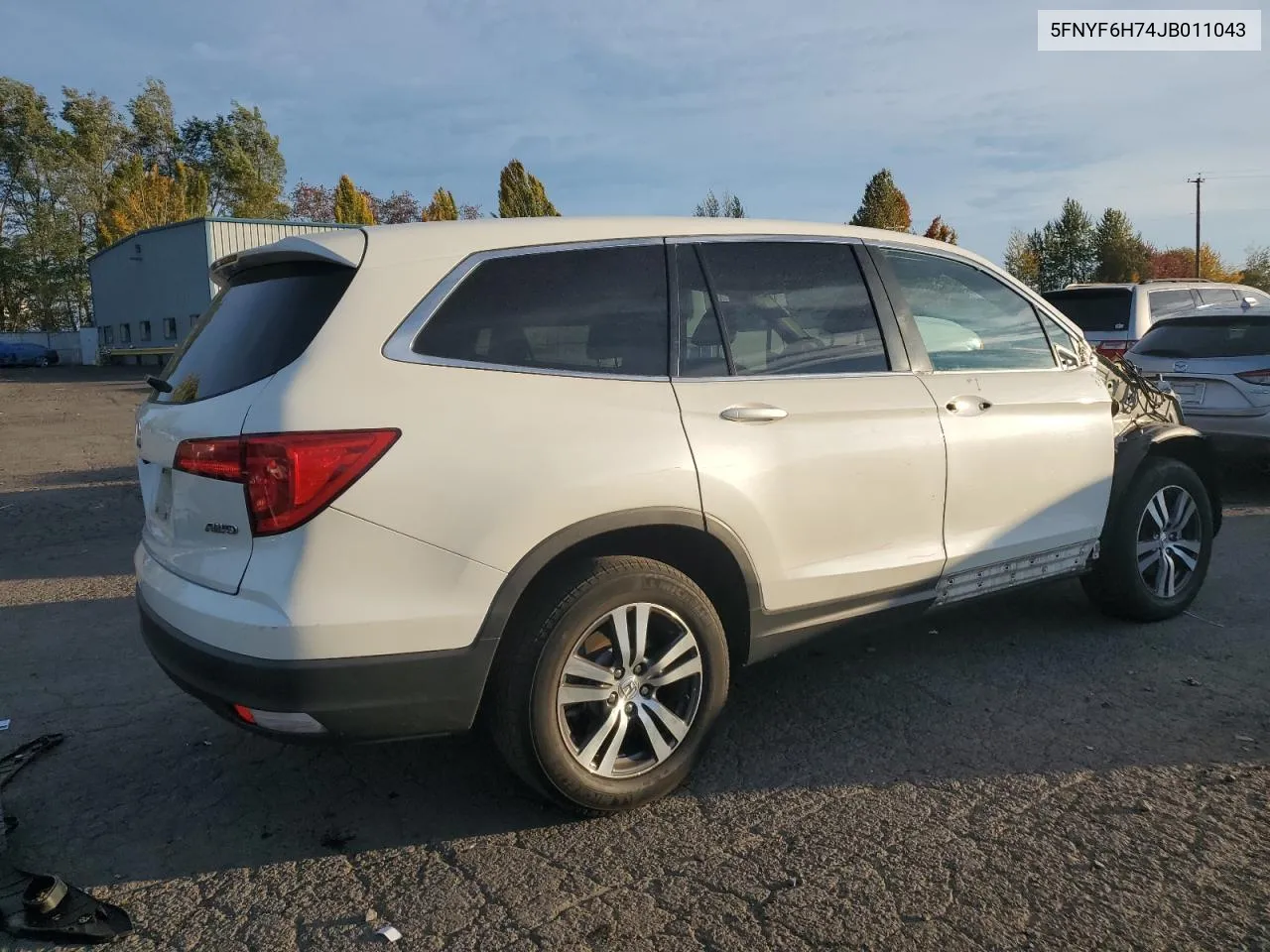 2018 Honda Pilot Exln VIN: 5FNYF6H74JB011043 Lot: 77696474