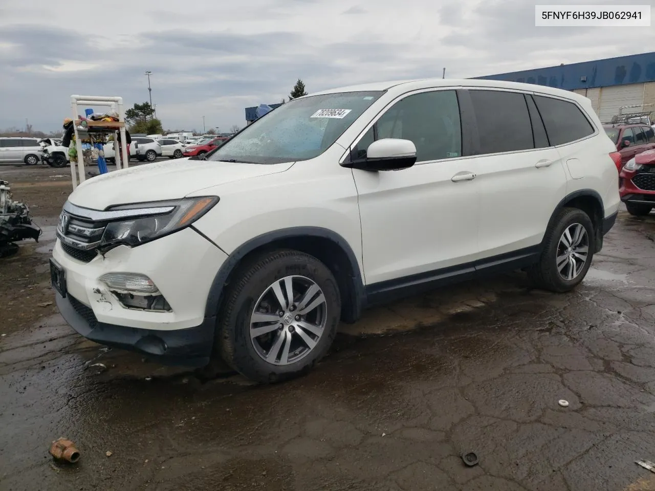 2018 Honda Pilot Ex VIN: 5FNYF6H39JB062941 Lot: 78209634