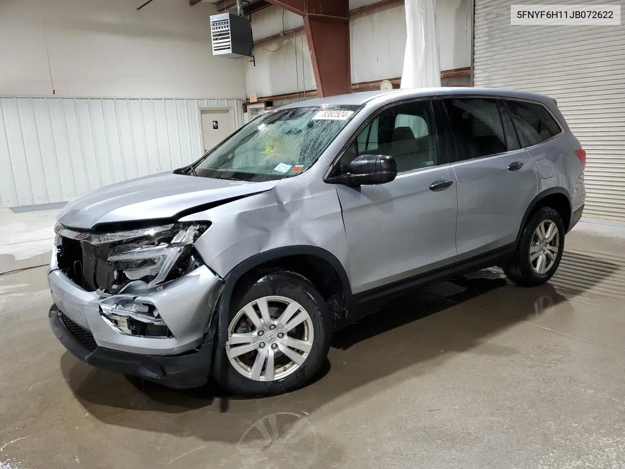 2018 Honda Pilot Lx VIN: 5FNYF6H11JB072622 Lot: 78382524