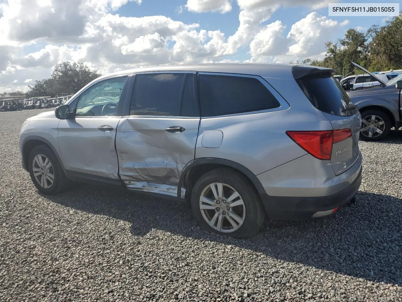 2018 Honda Pilot Lx VIN: 5FNYF5H11JB015055 Lot: 79974104