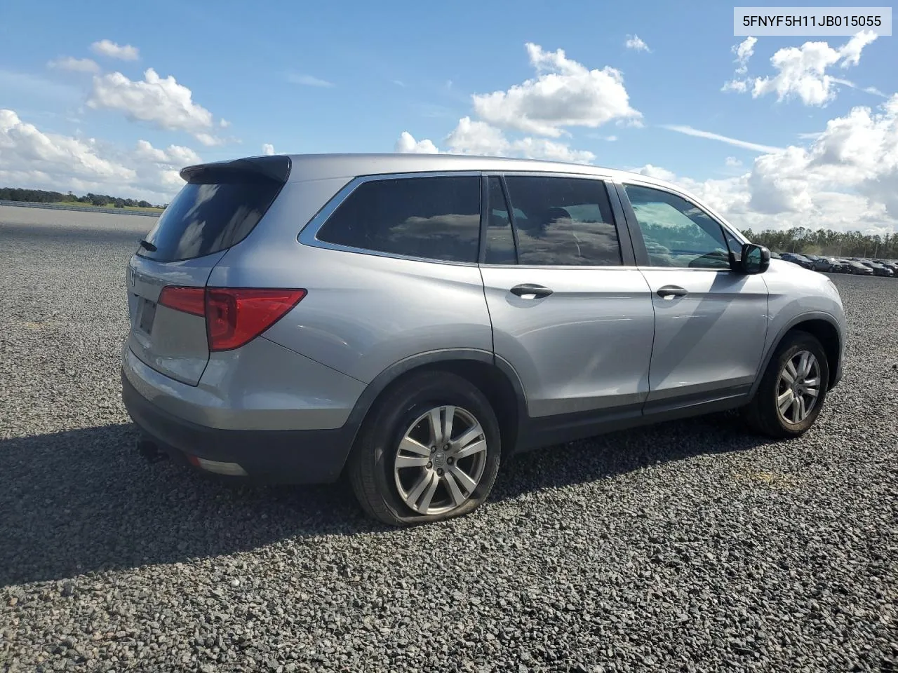 2018 Honda Pilot Lx VIN: 5FNYF5H11JB015055 Lot: 79974104