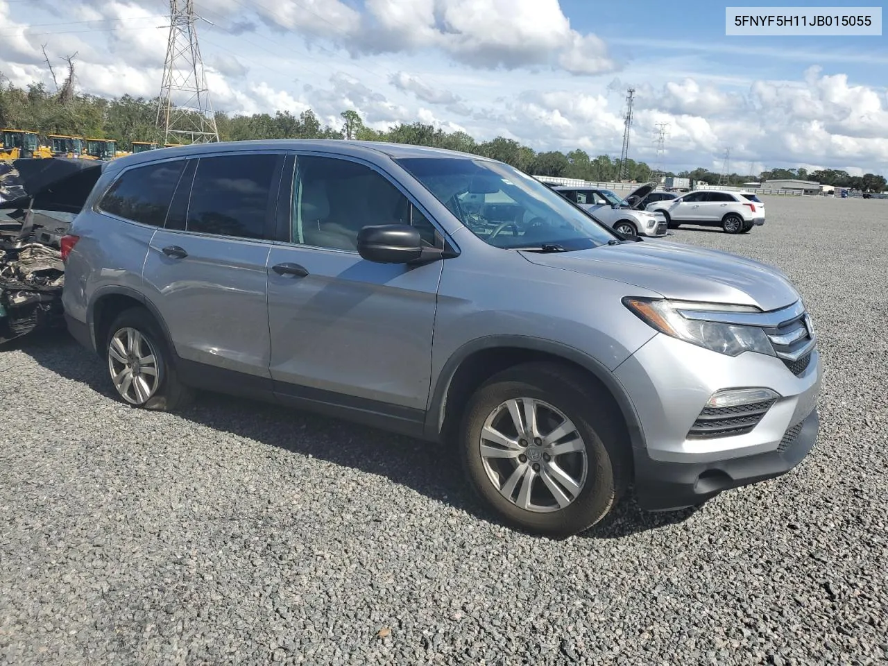 2018 Honda Pilot Lx VIN: 5FNYF5H11JB015055 Lot: 79974104