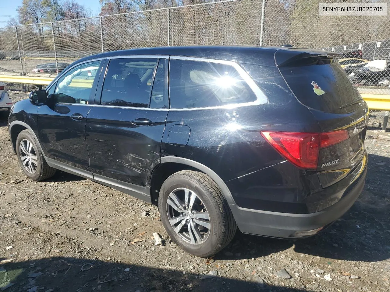 2018 Honda Pilot Ex VIN: 5FNYF6H37JB020705 Lot: 80393774