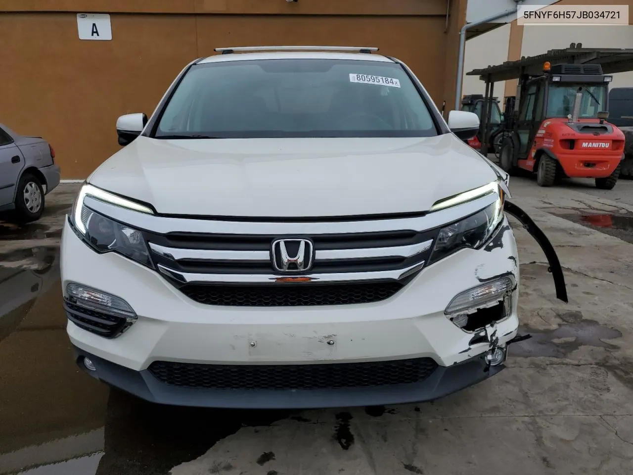 2018 Honda Pilot Exl VIN: 5FNYF6H57JB034721 Lot: 80595184