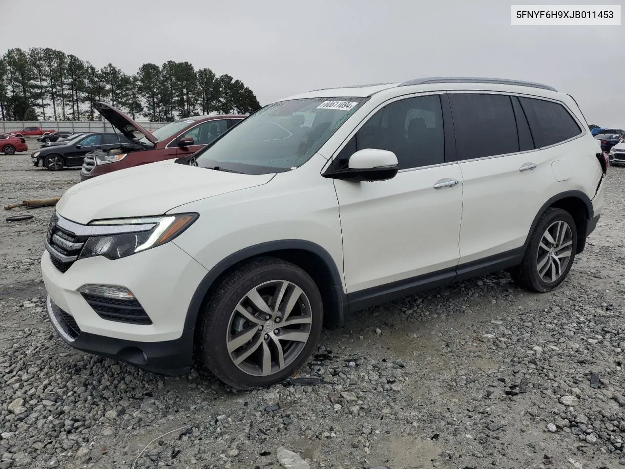 2018 Honda Pilot Touring VIN: 5FNYF6H9XJB011453 Lot: 80611094