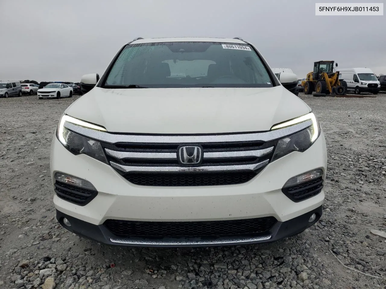 2018 Honda Pilot Touring VIN: 5FNYF6H9XJB011453 Lot: 80611094