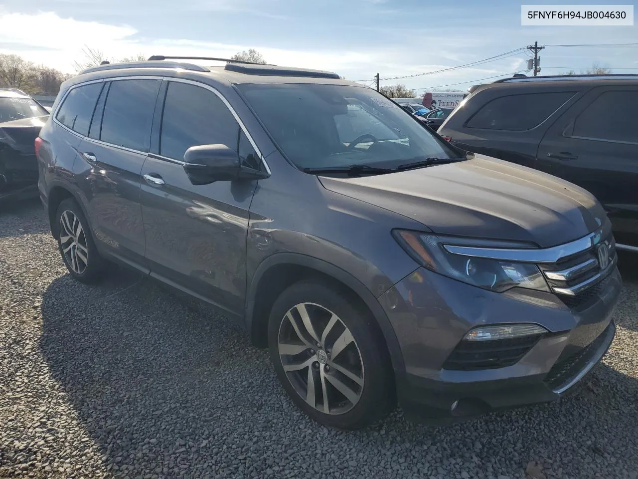 2018 Honda Pilot Touring VIN: 5FNYF6H94JB004630 Lot: 80940874