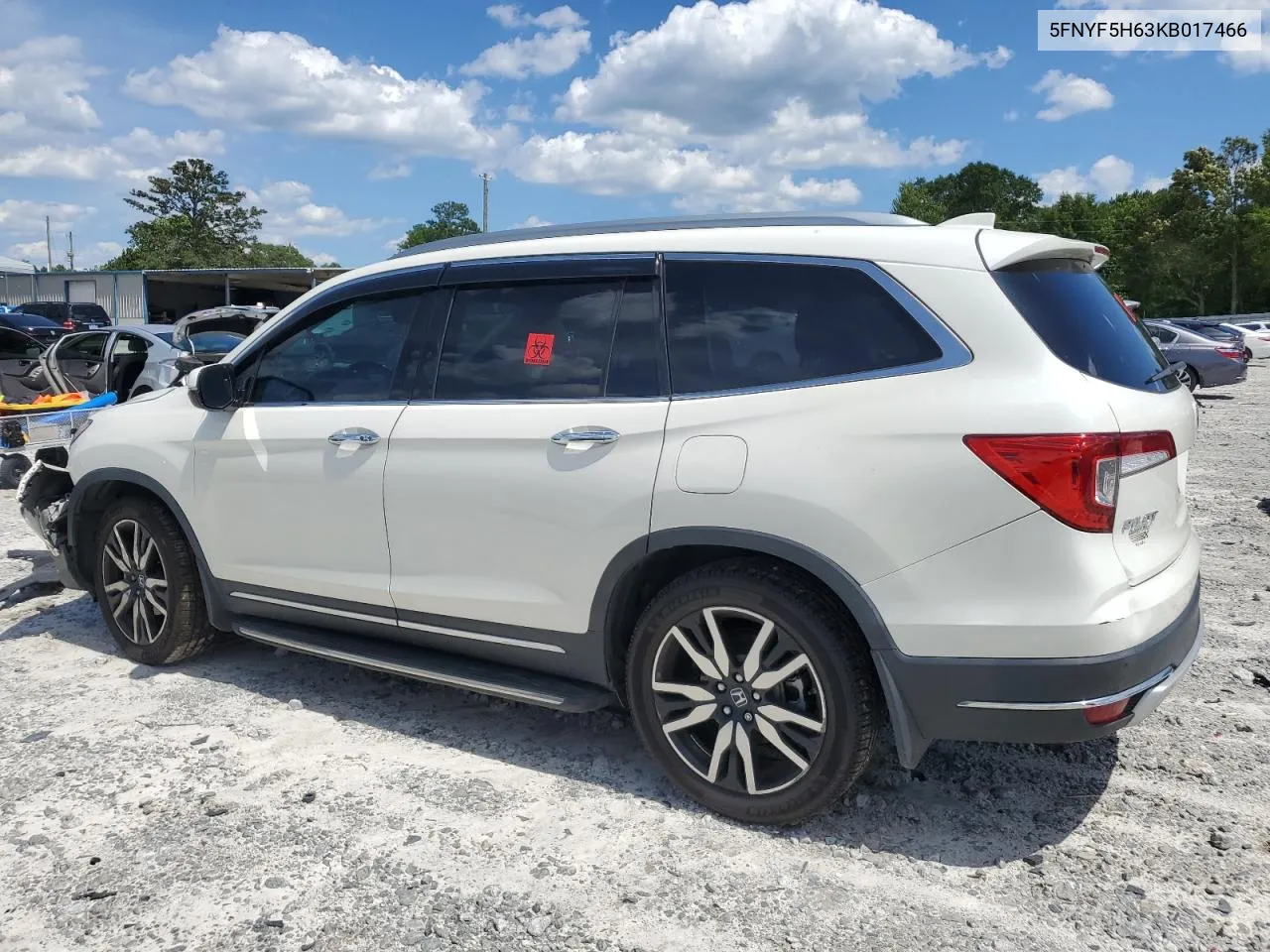 2019 Honda Pilot Touring VIN: 5FNYF5H63KB017466 Lot: 56523304