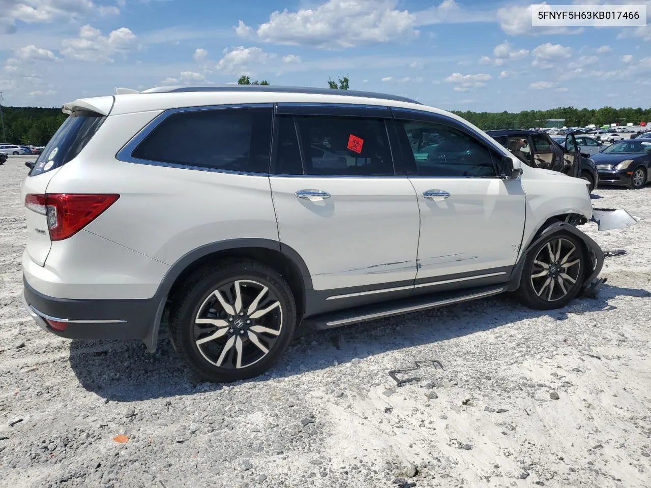 2019 Honda Pilot Touring VIN: 5FNYF5H63KB017466 Lot: 56523304