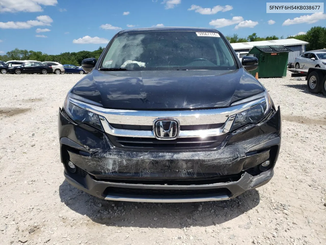 5FNYF6H54KB038677 2019 Honda Pilot Exl