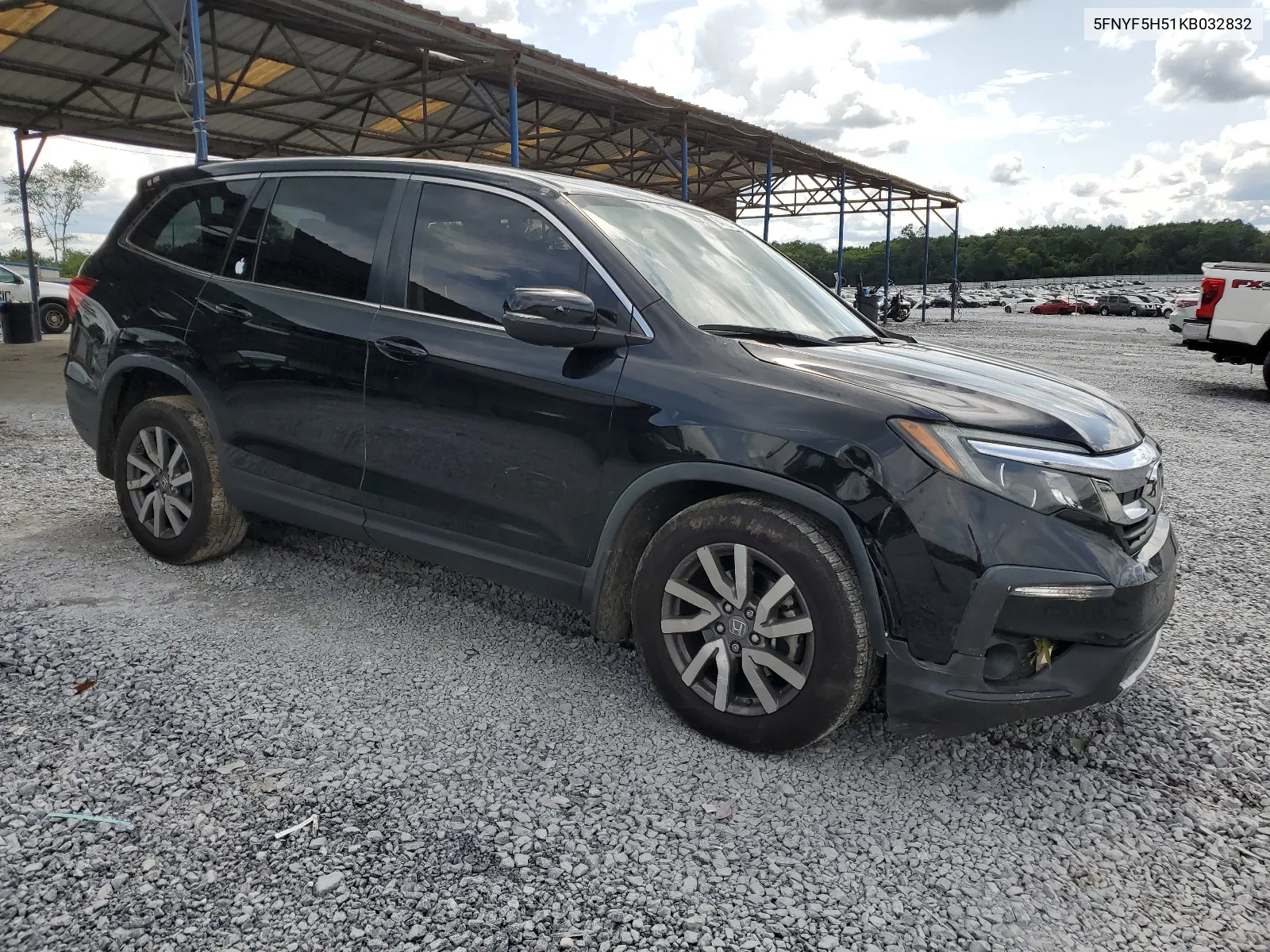 2019 Honda Pilot Exl VIN: 5FNYF5H51KB032832 Lot: 64720224