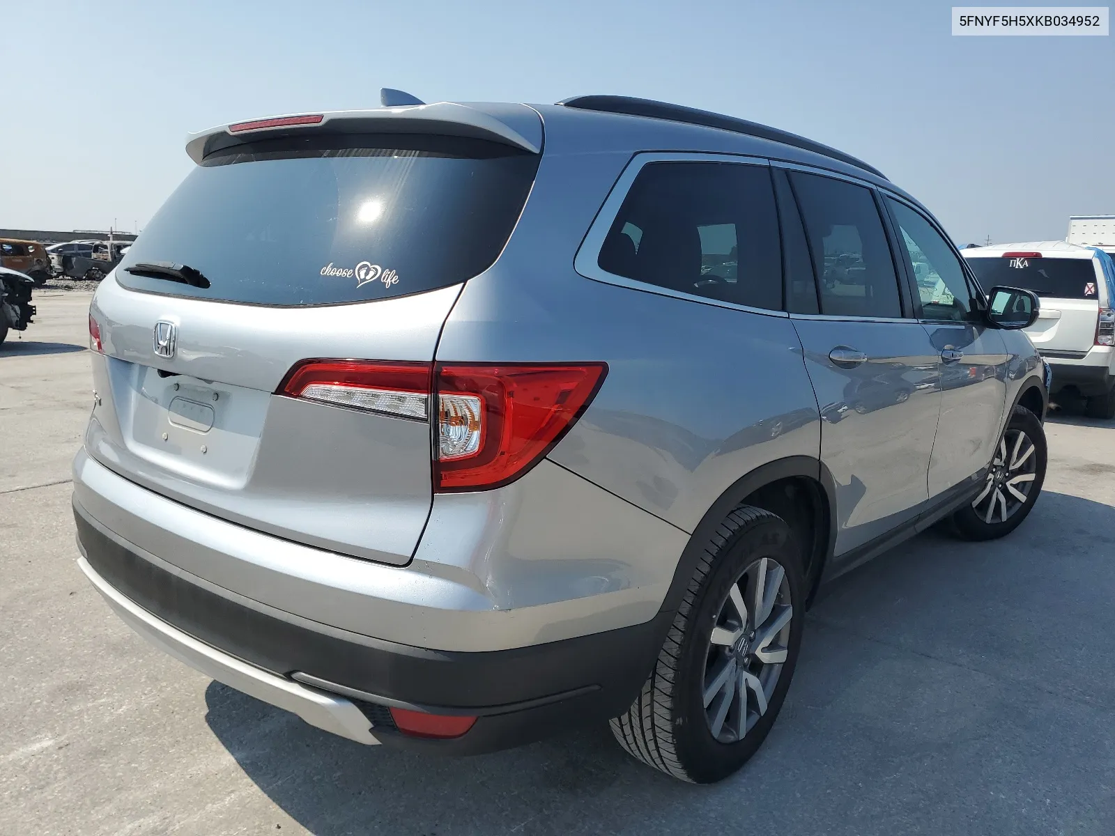 2019 Honda Pilot Exl VIN: 5FNYF5H5XKB034952 Lot: 66331274