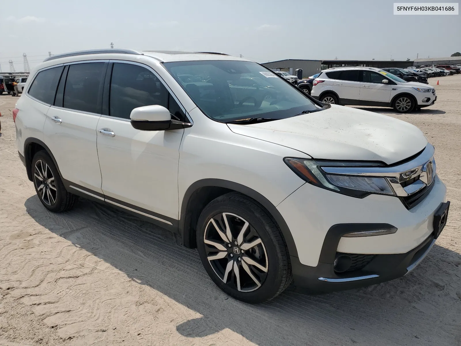 2019 Honda Pilot Elite VIN: 5FNYF6H03KB041686 Lot: 66823294