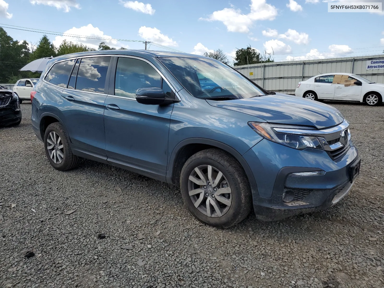 2019 Honda Pilot Exl VIN: 5FNYF6H53KB071766 Lot: 67129064