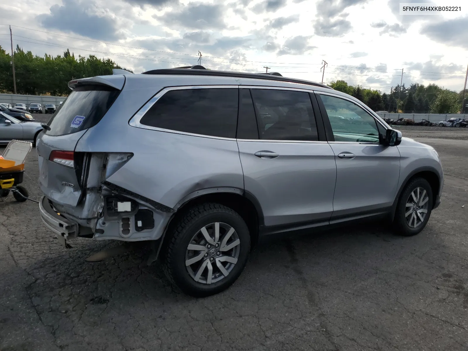 2019 Honda Pilot Exl VIN: 5FNYF6H4XKB052221 Lot: 67936244