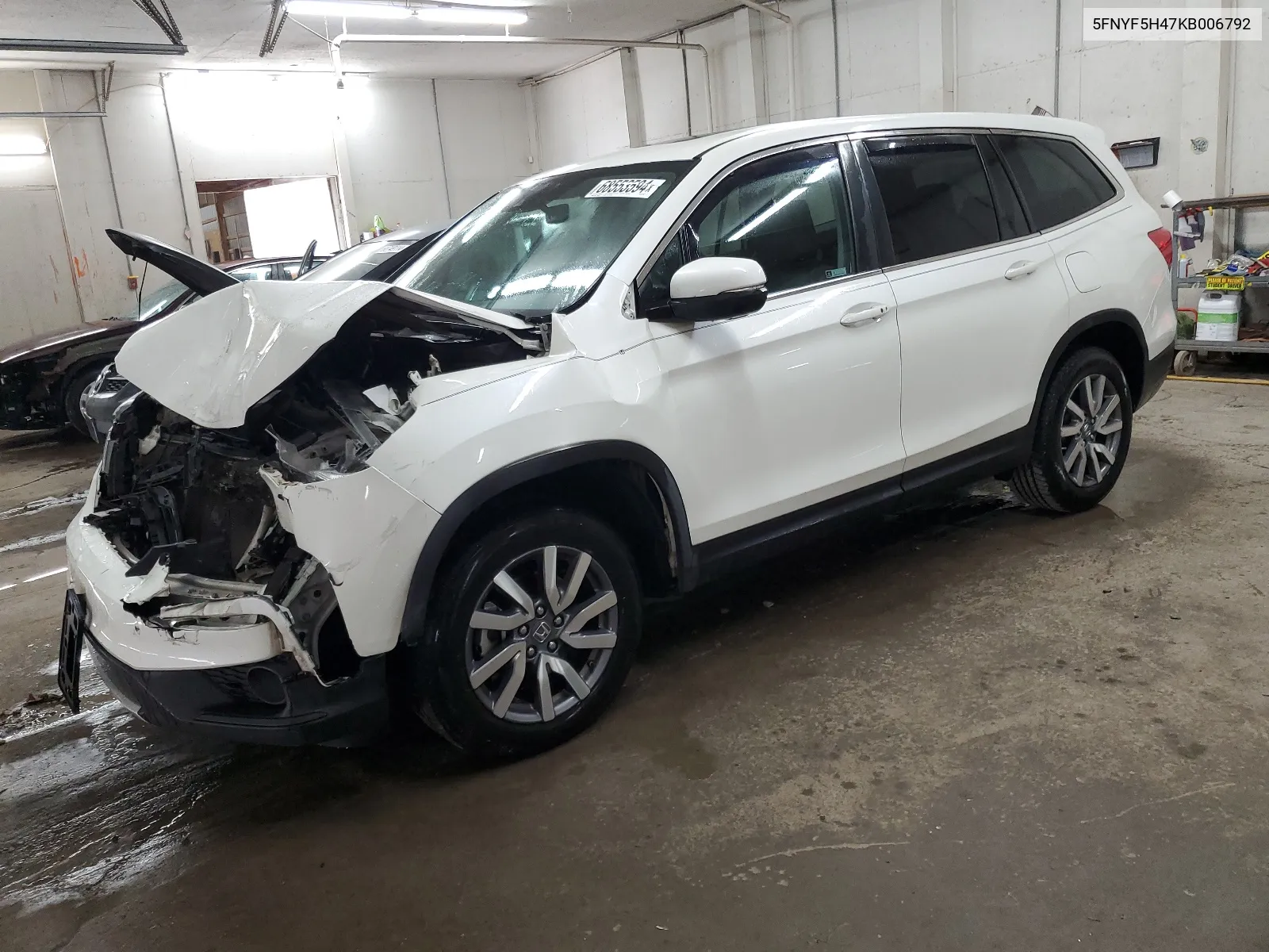 5FNYF5H47KB006792 2019 Honda Pilot Exl