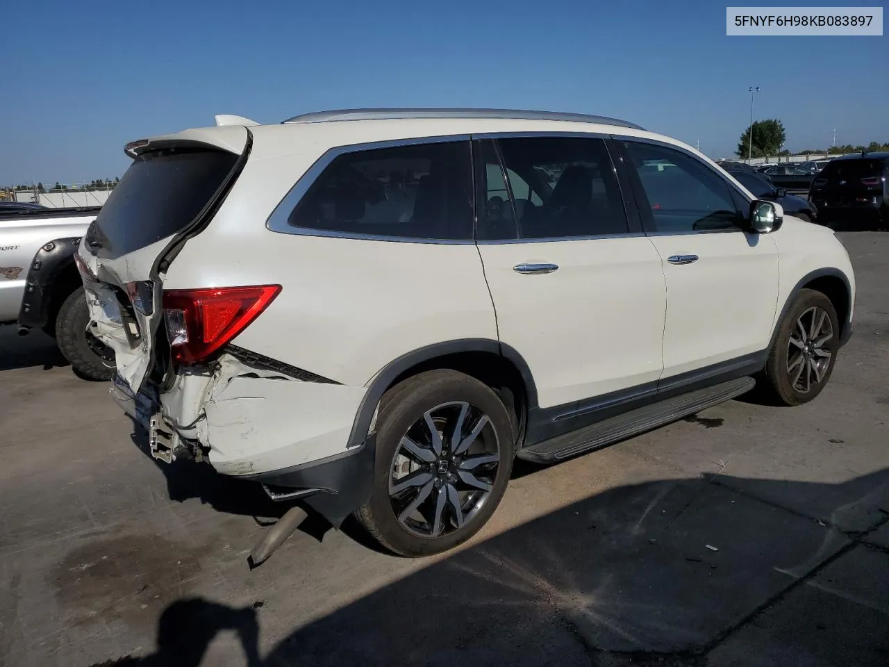 2019 Honda Pilot Touring VIN: 5FNYF6H98KB083897 Lot: 68794994