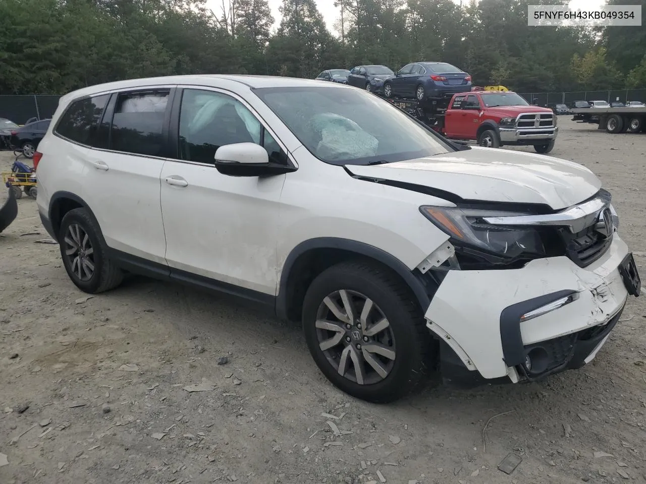 2019 Honda Pilot Exl VIN: 5FNYF6H43KB049354 Lot: 69015754