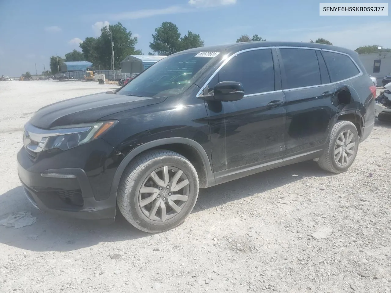 2019 Honda Pilot Exl VIN: 5FNYF6H59KB059377 Lot: 69070824