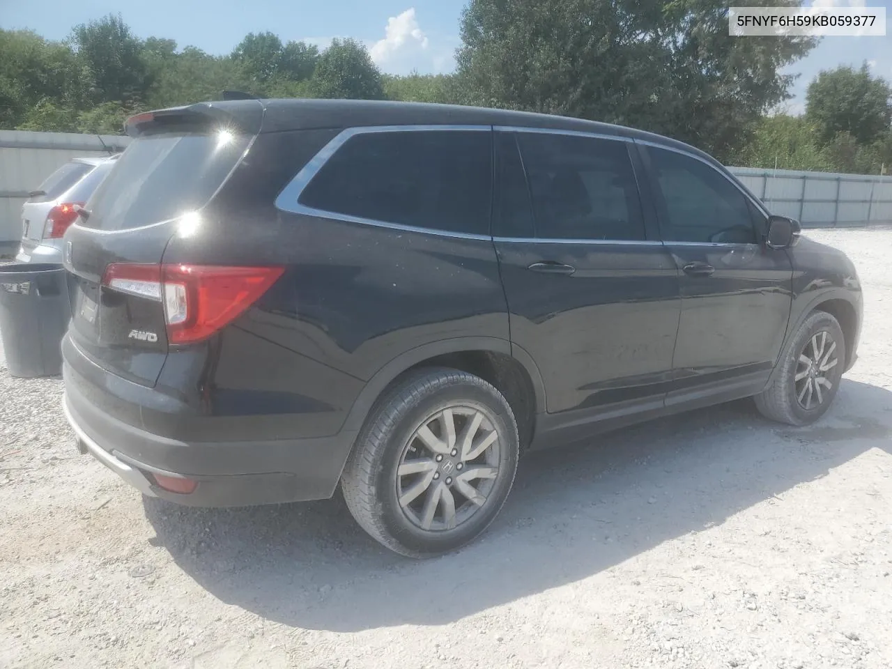 2019 Honda Pilot Exl VIN: 5FNYF6H59KB059377 Lot: 69070824