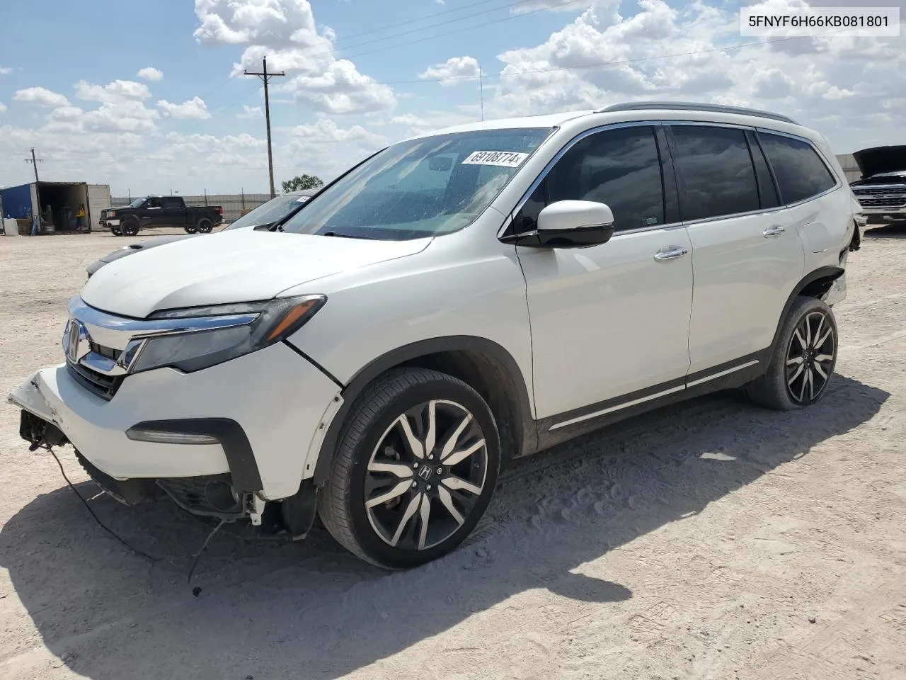 5FNYF6H66KB081801 2019 Honda Pilot Touring